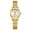 Gold White, variant on Petite Gold Watch for Women Stretch Band Small Watches for Women Waterproof Elegant Analog Ladies Watch with Date