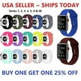 thumbnail image 3 of Silicone Strap Band for Apple Watch Sports Series 6 5 4 3 2 1 SE 38/40/42/44mm, 3 of 5
