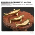 thumbnail image 3 of unbranded 3Ud Estatua Decorativa De Ballena Retro En Latón Dorado Para Ambiente Interior, 3 of 7