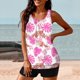 thumbnail image 4 of TaTaai High Waist Athletic Bikini Set, Women's Printed Sports Swimsuit, Adjustable Two Piece for Summer and Vacation Activities Gift, 4 of 6