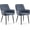 blue, variant on Clipop Ergonomic Faux Leather Upholstered Dining Chairs Set of 2, Padded Seat for Kitchen,Blue