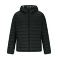 thumbnail image 5 of SGFCWSX Men Packable Padded Coat, Zipper with Carry Pouch Lightweight Outwear Coat Black M, 5 of 8