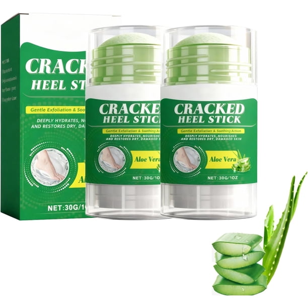 Crema reparra para talones agriets, bálsamo roll-on con vitamina E, urea, ácido salicílico y extracto de aloe vera. Para pies, rodillas, codos y manos secos y agriets. Hidrata y previene las grietas.