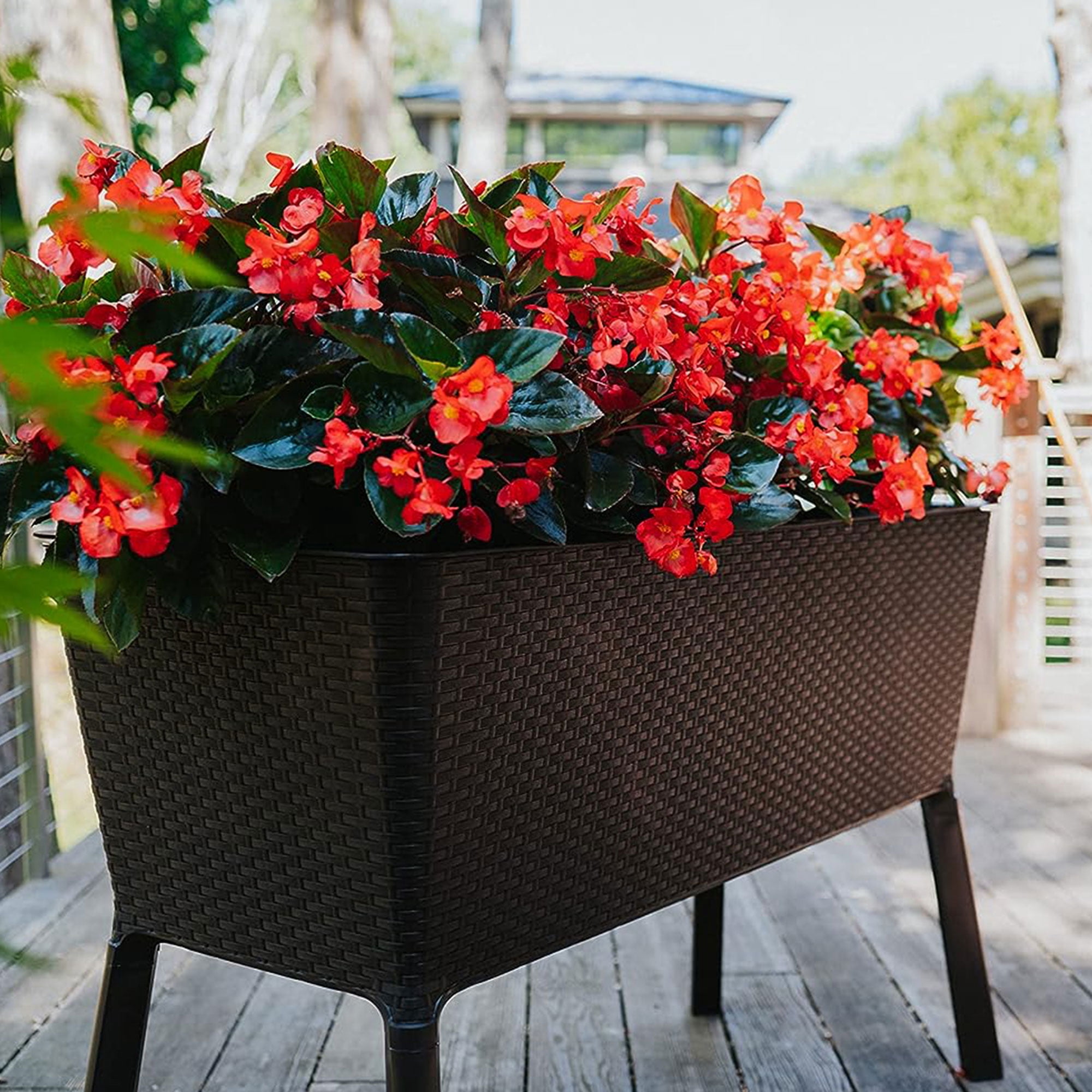 Polymer Outdoor Products 19.5" L x 44.5" W x 29.75" H Raised Garden Bed