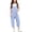 F06-Light Purple, variant on FYDUU Girls Casual Jumpsuits Spaghetti Strap Sleeveless Loose Romper Long Pants With Pockets Kids Clothes Solid Color School Outfit 5-6 Years