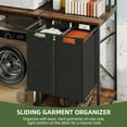 thumbnail image 3 of Uforic Laundry Storage Shelves with Hamper, Washer & Dryer Storage Rack, Brown, 3 of 8