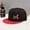 Black And Red, variant on Adjustable Flat Brim Hip Hop Baseball Cap Intricate Cross Print Retro Urban Fashion Headwear for Street Outdoor Sports