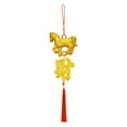 thumbnail image 4 of 1 Pcs Chinese New Year Horse Decorations Lunar New Year 2026 Red Tassel Ornaments with Wealth Success Good Luck Hanging Decorations for Gifts Home Car Decor, 4 of 4
