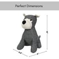 thumbnail image 5 of Decorative Dog Door Stop - 2.3 lb. Weighted Door Stopper for Living Room, Bedroom or Office - Adorable Puppy Design with Black and White Herringbone Fabric - Durable and Stylish Door Holder, 5 of 10