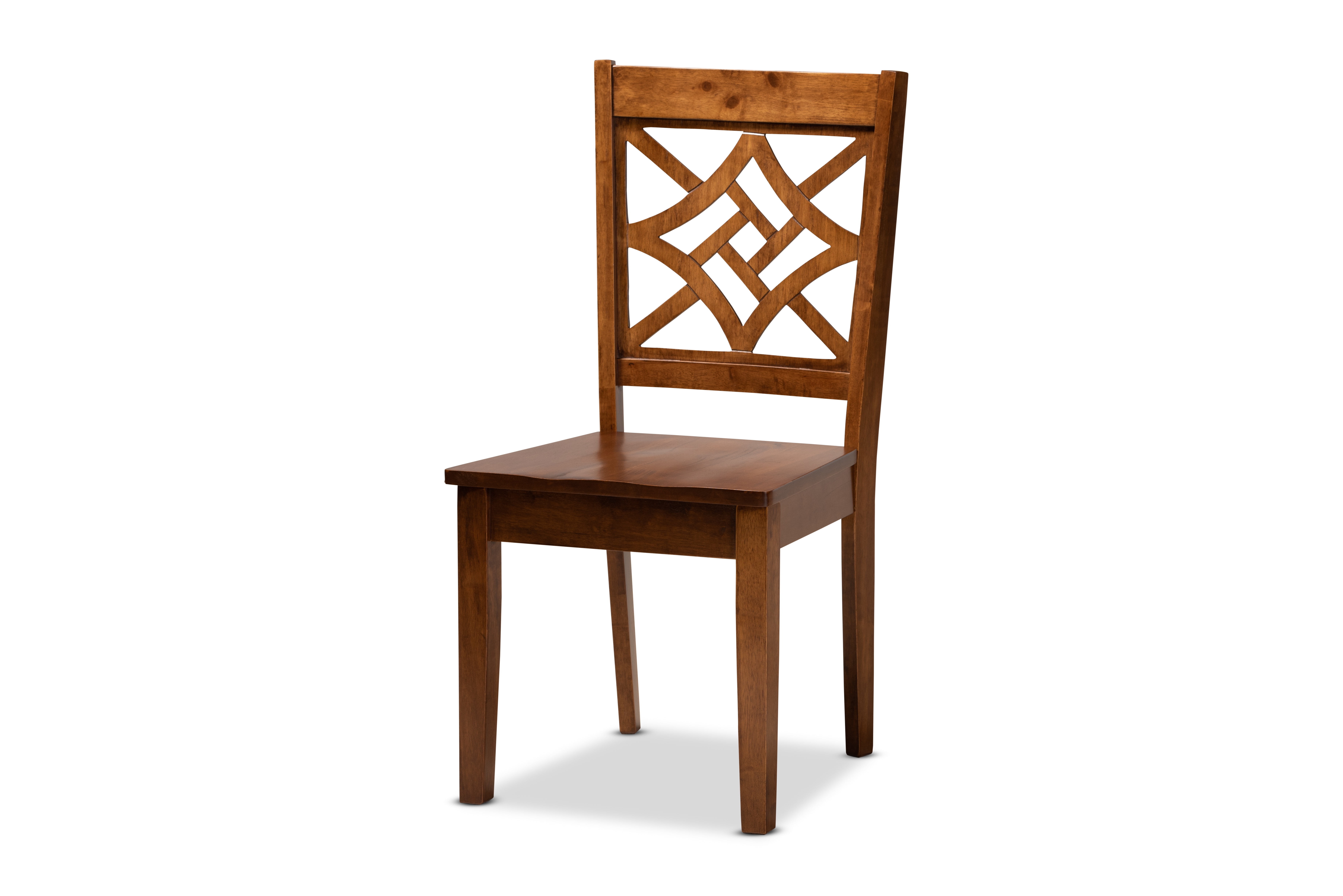 Baxton Studio Miela Modern and Contemporary Walnut Brown Finished Wood 7-Piece Dining Set