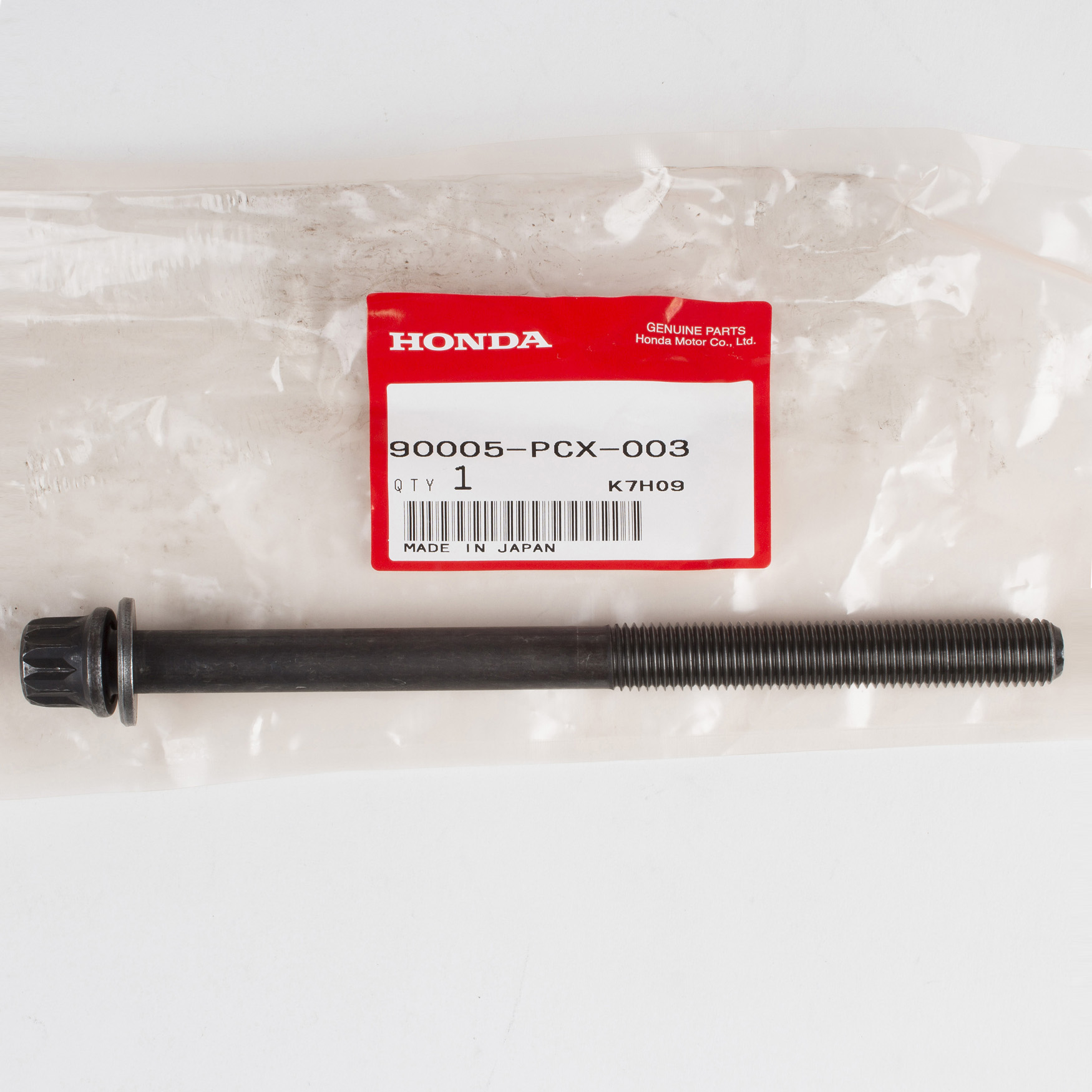 Genuine OEM Honda Cylinder Head Bolts (Quantity=1pc) 90005PCX003