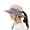 Pink, variant on Generic Women's Ponytail Sun Hat UV Protection Outdoor Foldable Mesh Wide-Brim Beach Fishing Hat