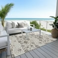 thumbnail image 6 of Addison Rugs Chantille Indoor/Outdoor Transitional Floral Ivory Washable Rectangle Rug, 3' x 5', 6 of 6
