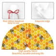 thumbnail image 4 of Yiaed Honeycombs Print Christmas Tree Skirt , Tree SkirtsTree Mat for Christmas Winter Holiday Indoor Decorations-48", 4 of 7