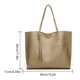 thumbnail image 4 of Bolso de hombro compuesto duradero, PU, ​​portátil, para mujer, resistente al desgaste, compras para mujer (dorado), 4 of 4