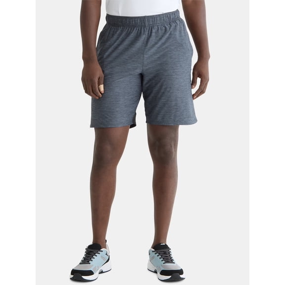 Men's Jersey Knit Athletic Shorts 9" Inseam Greystone Heather Size XL