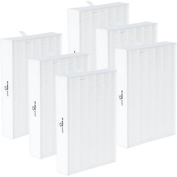 6-Pack Filter R Kit, Compatible with Honeywell HPA300/200/100/090 Series and 5000 Series, H13 True HEPA Filter