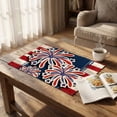 thumbnail image 6 of 250 Anniversary USA Rustic/Lodge Red White Blue Patriotic Star Placemat for 4th of July Party Farmhouse Table Decor, 6 of 6