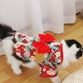 thumbnail image 3 of SPRING PARK Adorable Fabric Pet Kimono Dress Japanese Style Pet Dress Floral Bowknot Pet Costume for Dogs Cats, 3 of 7