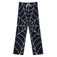 thumbnail image 3 of Spider Web Pajama Pants Comfortable Elastic Waist Pajamas Fashion Sleepwear Bottoms Plus Size Homewear, 3 of 6