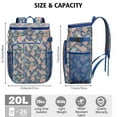 thumbnail image 3 of Travel Cooler Bag - Paisley Pattern Camping Beer Cooler Backpack with Bottle Opener- Waterproof Insulated Picnic Backpacks - Cooler Bag for Beach, 3 of 6