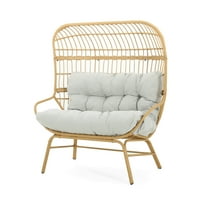 GDF Studio Pinot Outdoor Wicker Loveseat