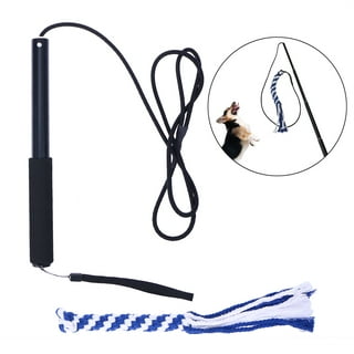 Pet Supplies : SwiftPaws Flirt Pole Toy - For Dogs - Extendable to 48” and  Collapsible to 16” - All Aluminum + Paracord Line - Provides Exercise and  Stimulation - For Playful Enrichment - Includes Durable Bone Flag 