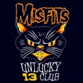 thumbnail image 2 of Men's Misfits Unlucky 13 Club Cat  Graphic Tee Navy Blue Large, 2 of 5