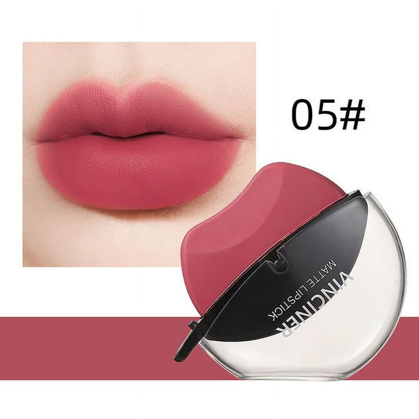 XWSHYW Lápiz Labial Lápiz Labial Perezoso de 12 Colores, Juego de Lápiz Labial Mate Lápiz Labial Perezoso Brillo de Labios de Alta Pigmentación de Larga Duración Taza Antiadherente Barra de Labios de