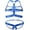 Blue1, variant on Men's Body Chest Harness Jockstrap Underwear Set Elastic Waistband Mens Jock Strap with Body Chest Harness
