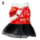 thumbnail image 4 of Greeniant Ropa para perros Ropa para mascotas Vestidos para cachorros Tang Suit S Blossoming red Type2 NO2 Greeniant PT000711-04, 4 of 6