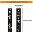 thumbnail image 3 of Halloween Decorations Outdoor | Trick or Treat & It's October Witches Front Porch Banners for Halloween Porch Decor | Fall Decor | Halloween Decorations Indoor, 3 of 6
