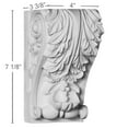 thumbnail image 2 of Ekena Millwork 4"W x 3 3/8"D x 7 1/8"H Leaf Corbel, 2 of 5