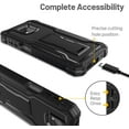 thumbnail image 3 of FITO For Moto G Power 2021 Case, Phone Case with Screen Protector and Kickstand (Black), 3 of 6