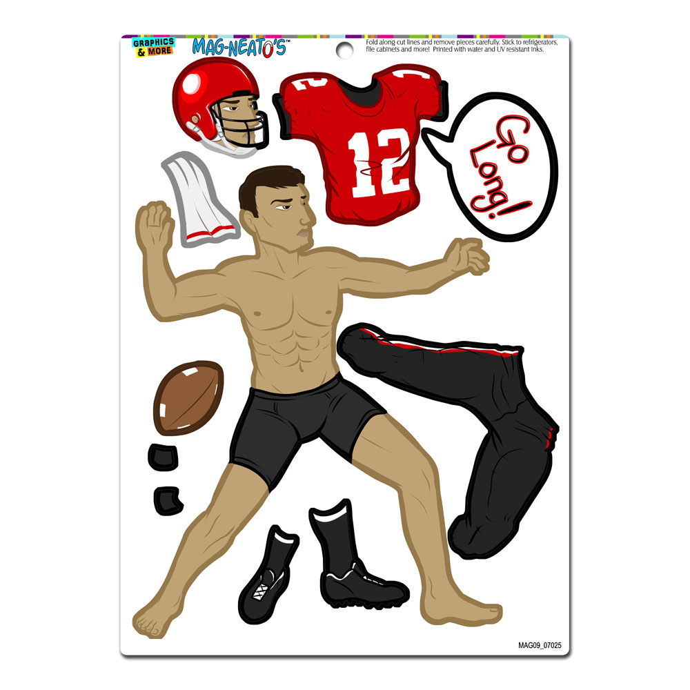 American Football Player DressUp MAGNEATO'S(TM) Refrigerator