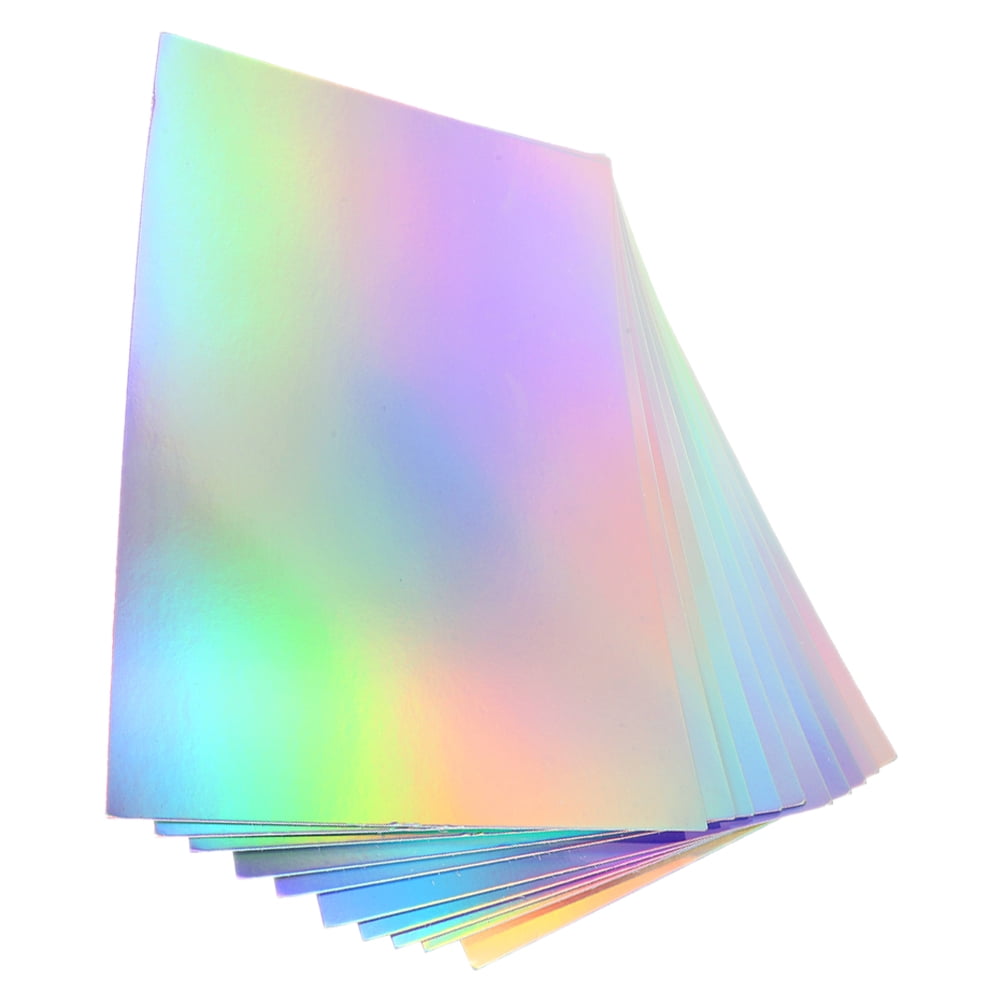 30 Sheets   Multi-use Cardstock Holographic Diy Craft Material Decals Handicraft Cards