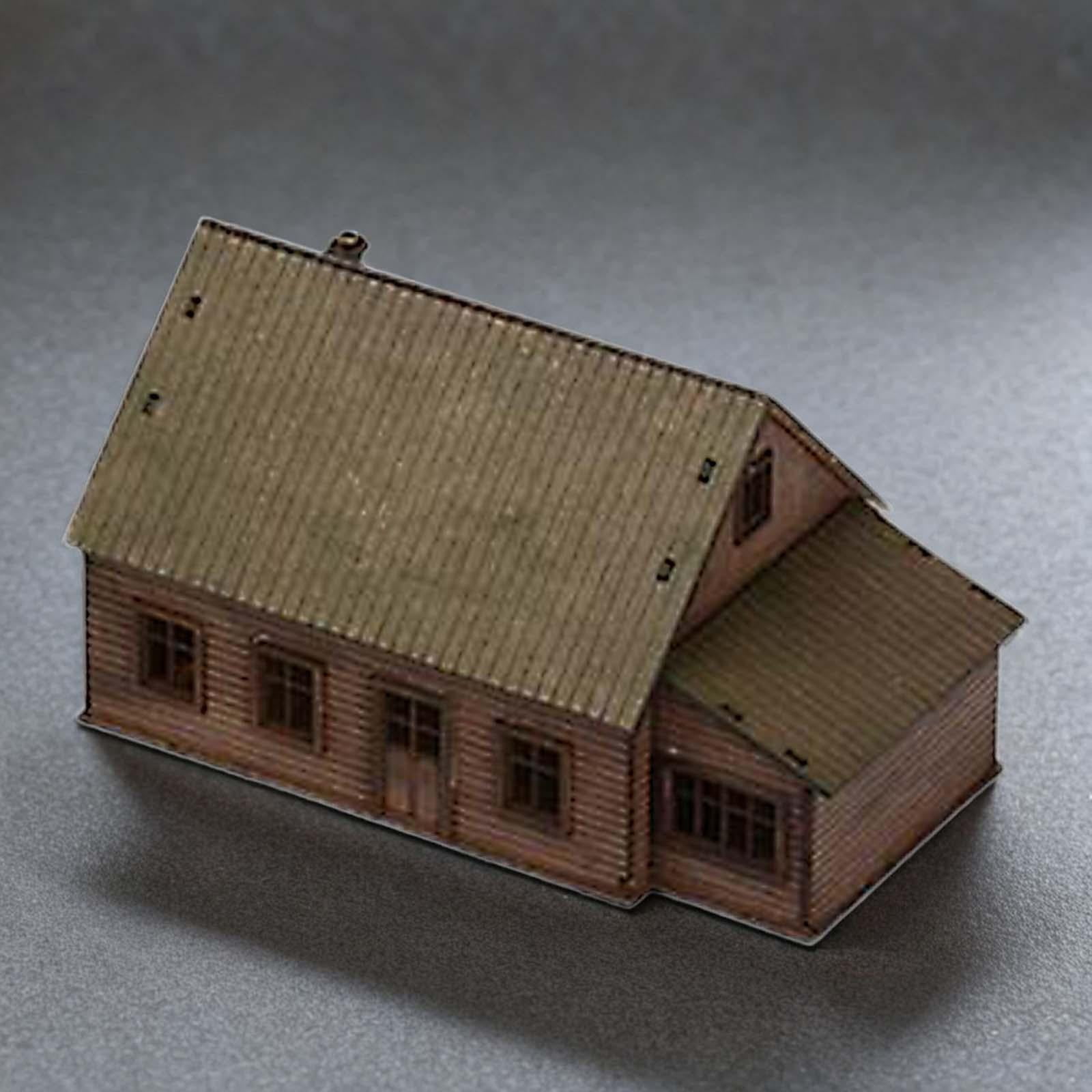 1/72 House Model Building Kits Landscape Building Materials Hobby Toys Educational Learning Toy Layout Scenery for Diorama Layout Accessory Style F