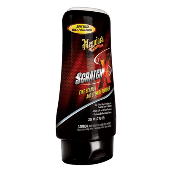 Meguiar’s Scratch-X, Car Scratch Remover, Car Paint Scratch Repair for Fine Scratches & Blemishes, Restores Clarity, Use On Glossy Exterior Paint and Clear Coats On Trucks & Suvs - 7 Fl Oz Bottle