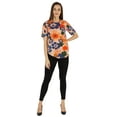thumbnail image 2 of Inkmeso Elegant Printed Short Sleeves Casual Top For Womens Regular Fit Comfy Tee Tops, 2 of 7