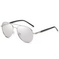 thumbnail image 6 of Mens Polarized Sunglasses UV400 Protection Metal Frame TAC Lens Enhanced Clarity 99 Percent Visible Light Transmission, 6 of 8