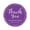 Violet, variant on Darling Souvenir Personalized Bride Groom Names And Date Envelope Seals Round 45 Pcs Swirl Border Thank You Stickers-Violet