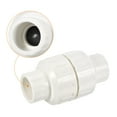 thumbnail image 5 of Unique Bargains 25mm ID Slip Fin Connecteur en Ligne PVC Clapets Anti-Retour Blanc, 5 of 5