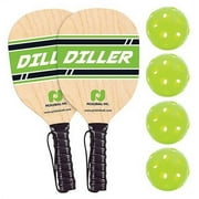 Pickle Ball 1450226 Diller 2 Player Paddle & Ball Pack