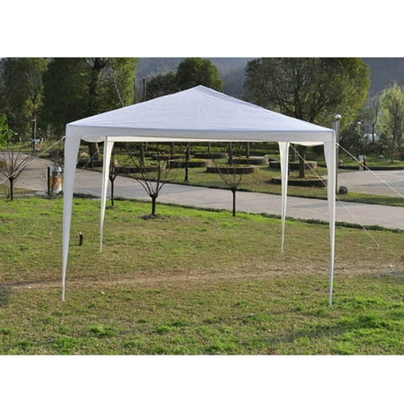 Pabby Yard 10'X10' Easy Pop up Canopy Party Event Tent, White Canopy Wedding Party Tent for Outside, Practical Waterproof Folding Tent for Camping Commercial Event Gazebo