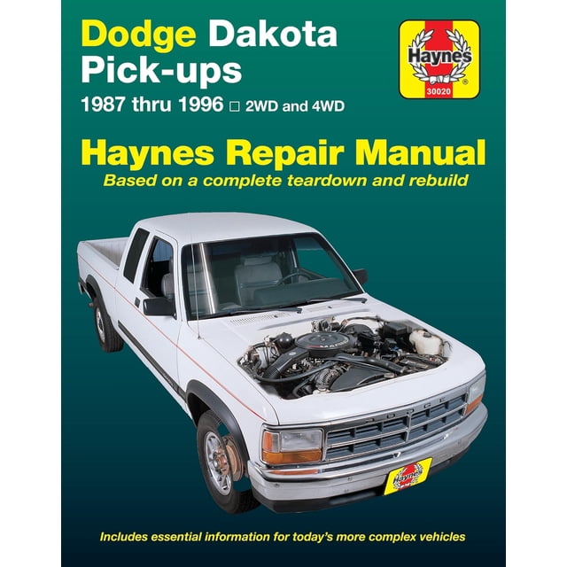 Manual de Reparacion Haynes para Dodge Dakota Pick up 1987 a 1996