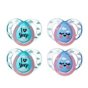 Tommee Tippee Closer to Nature Night Time Infant Pacifier, 6-18m, 4pk, Unisex