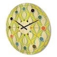 thumbnail image 3 of Designart 'Abstract Retro Geometrical Design Pattern III' Mid-Century Modern Wood Wall Clock, 3 of 5