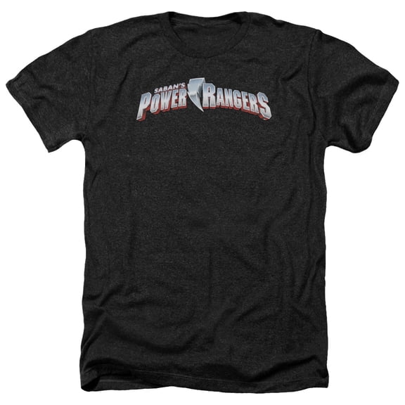 Power Rangers - New Logo - Heather Short Sleeve Shirt - Large