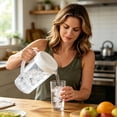 thumbnail image 4 of Clear Plastic Pitchers with Handle and Lid, 2.2L Iced Tea Pitcher for Fridge, Water Pitcher Iced Tea Maker, Dishwasher Safe, Bpa Free, 4 of 5