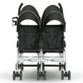 thumbnail image 5 of Jeep TurboGlyde Side by Side Double Stroller by Delta Children - Greenguard Gold Certified, Black, 5 of 9